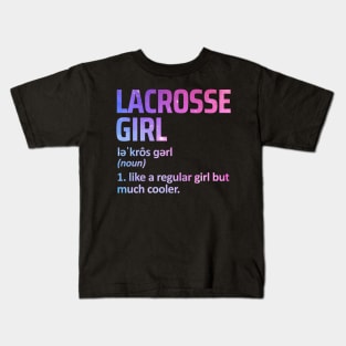 lacrosse girl Kids T-Shirt